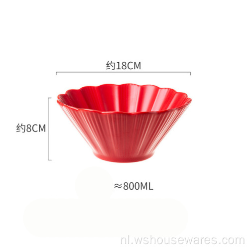 keramische onderglazuur kleurrijke chrysanthemum bowl huishouden